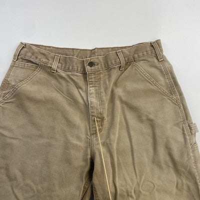 Vintage Carhartt Canvas Carpenter Work Pants Size 34 X 30 Brown