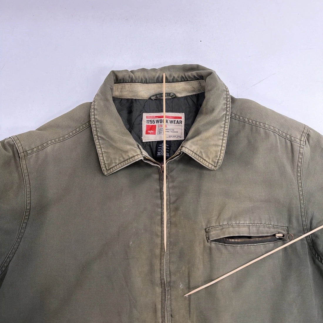 Mossimo Mo Co 55 Work Jacket Size Large Green Detroit Style