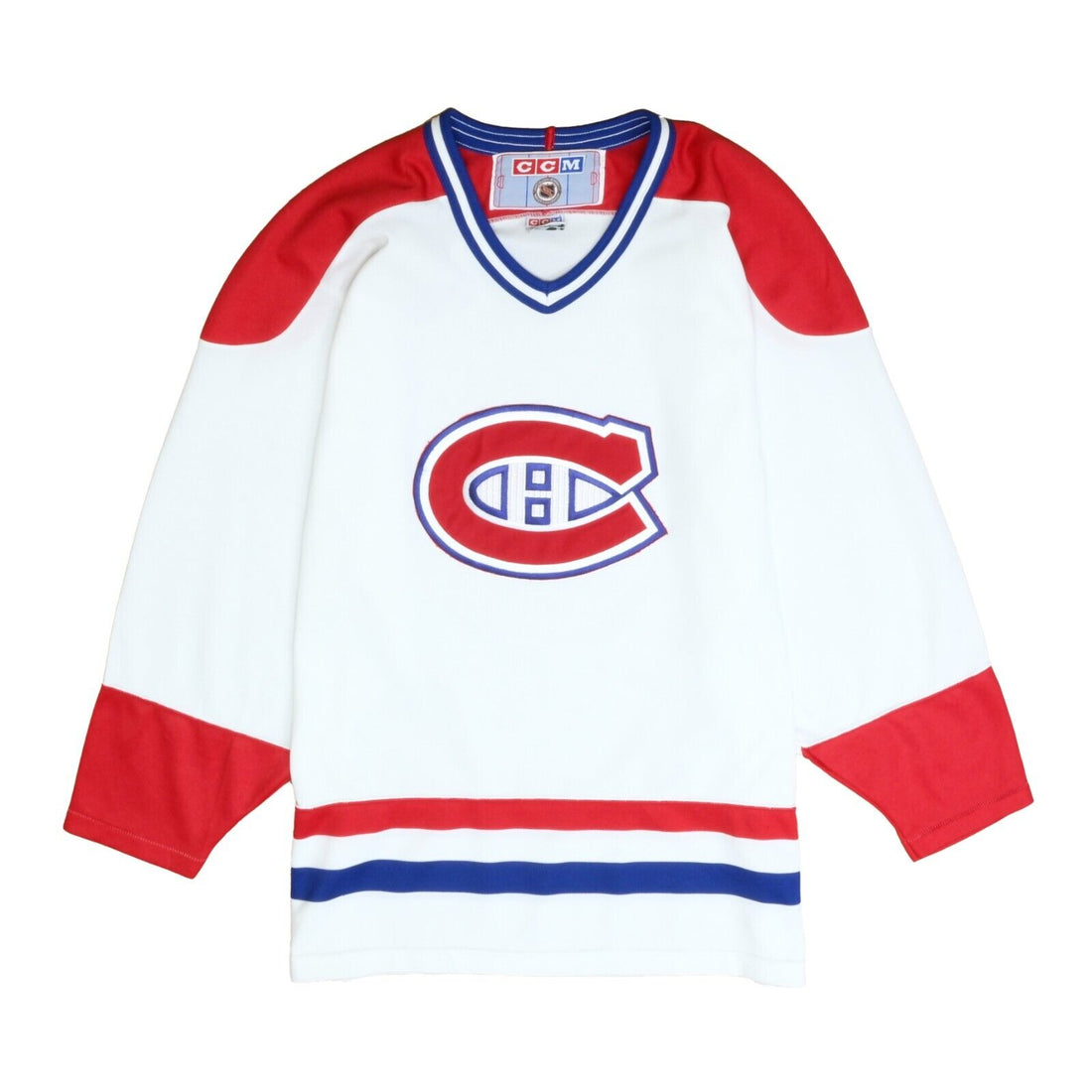 Vintage Montreal Canadiens CCM Hockey Jersey Size Medium White 90s NHL
