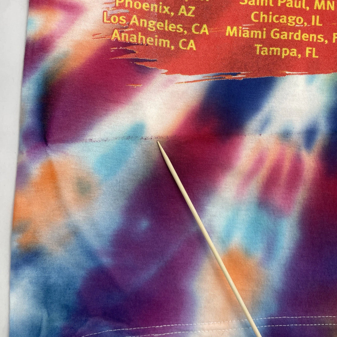 The Police Live Reunion Tour Tie Dye T-Shirt Size Medium Band Tee 2007