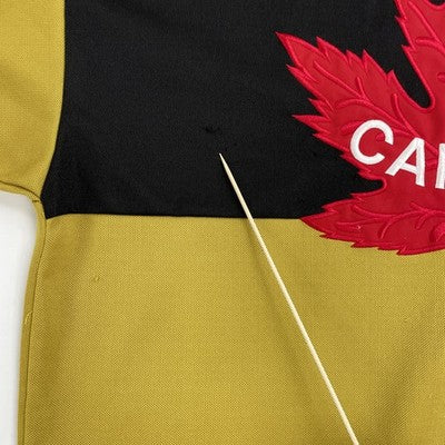 Team Canada Winnipeg Falcons Nike Jersey Size Large V-Series Gold
