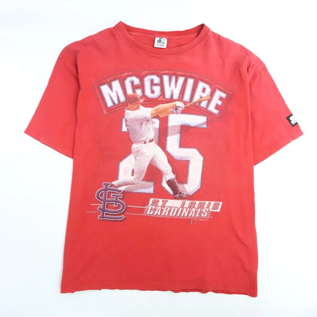 Vintage St. Louis Cardinals Mark McGwire Starter T-Shirt Size XL 90s MLB