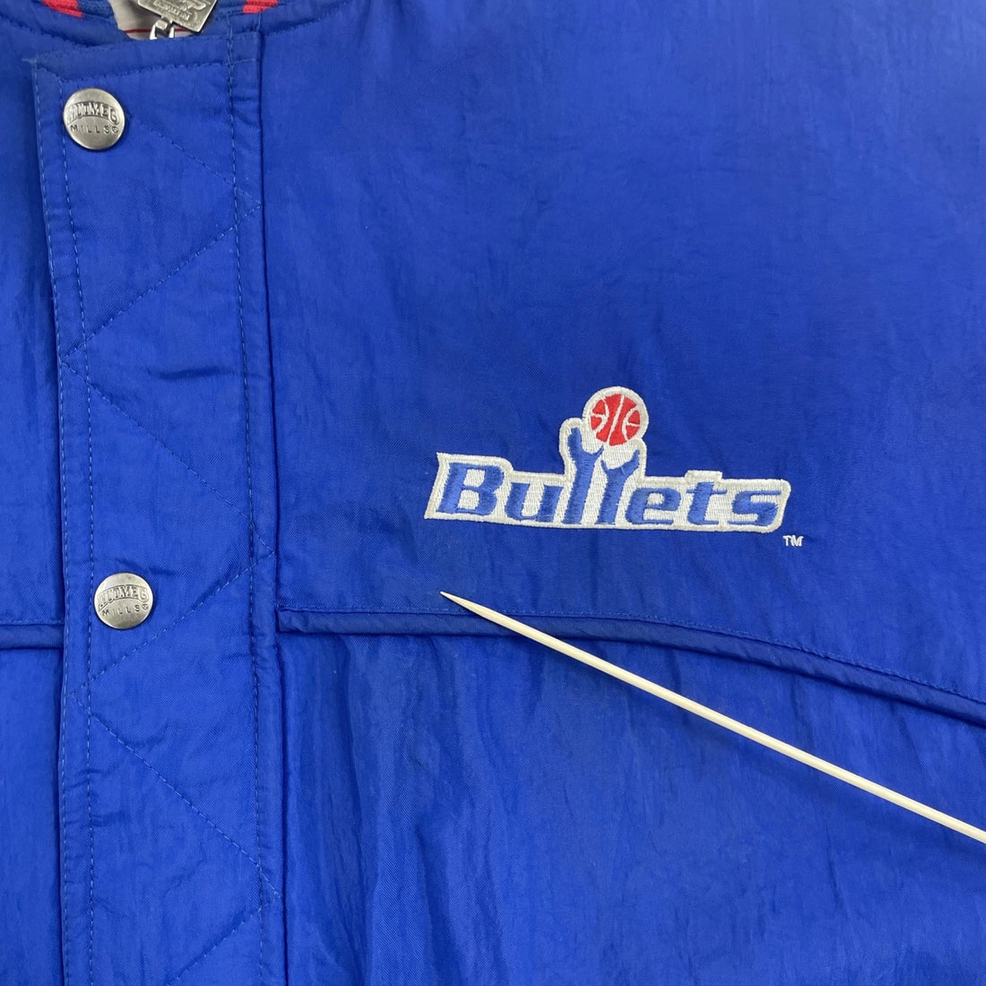Vintage Washington Bullets Nutmeg Bomber Jacket Size XL NBA