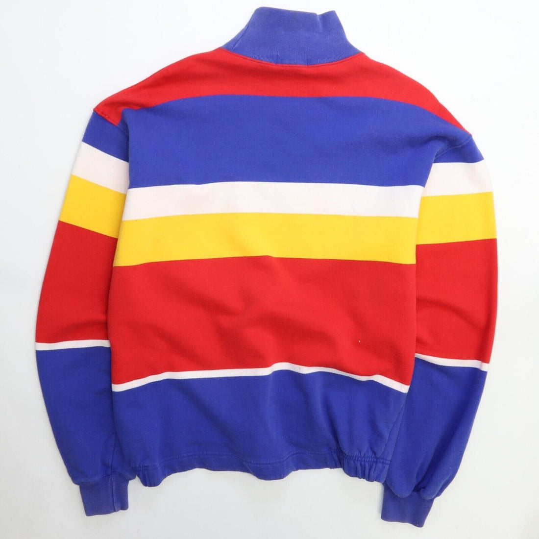 Vintage Nautica Mock Neck Pocket Sweatshirt Size Medium Striped