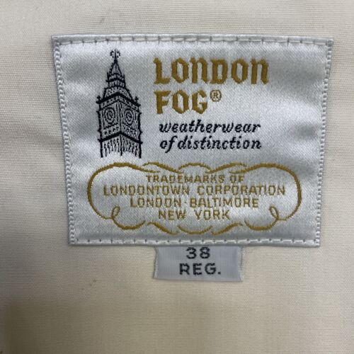 Vintage London Fog Harrington Bomber Jacket Size 38 White