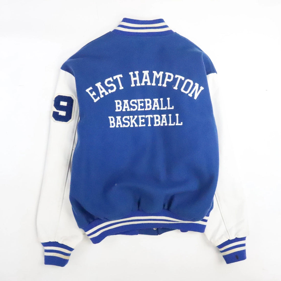 Vintage East Hampton Baseball Basketball Wool Varsity Letterman Jacket Large