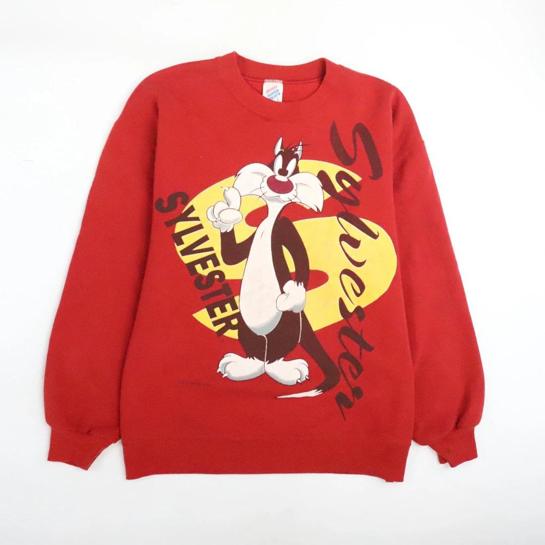 Vintage Sylvester The Cat Warner Bros Crewneck Sweatshirt Size Large 1993 90s