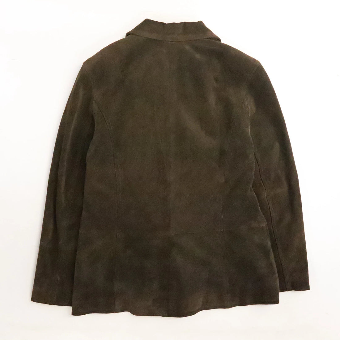 GAP Leather Suede Coat Jacket Size Medium Brown