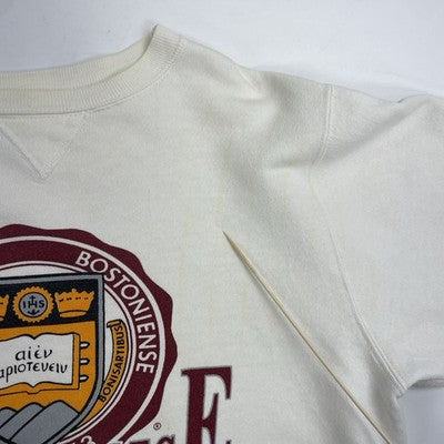 Vintage Boston College Crest Champion Crewneck Sweatshirt Size Large 80s