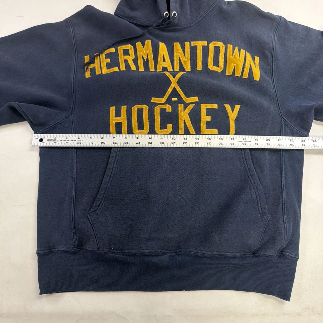Vintage Hermantown Hockey Champion Reverse Weave Sweatshirt Hoodie Size Large