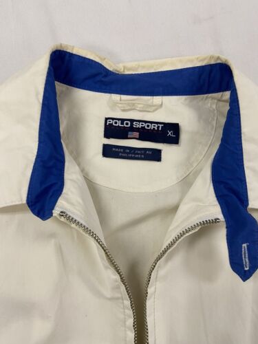Vintage Polo Sport Ralph Lauren Light Jacket Size XL USA Flag
