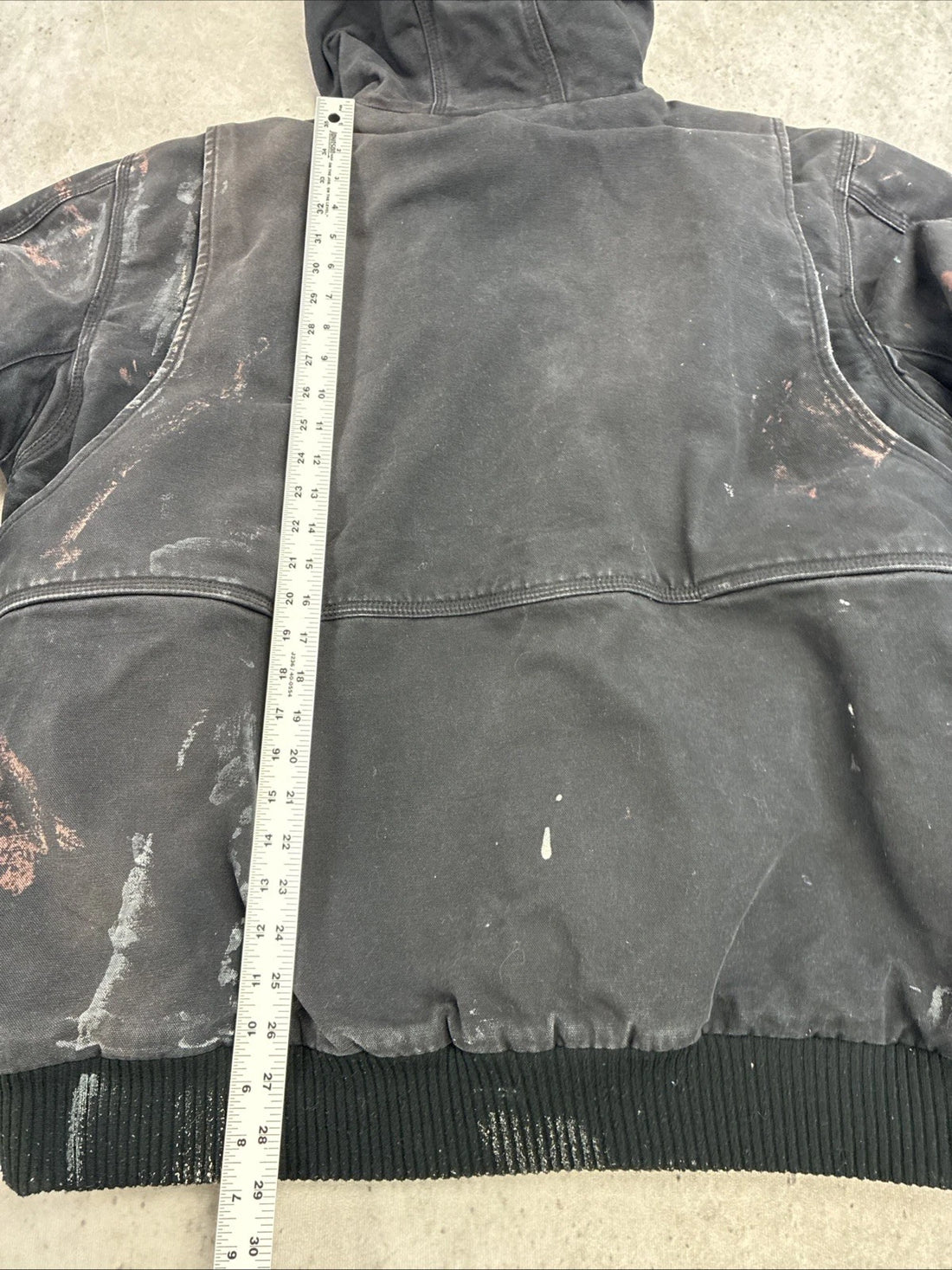 Carhartt Canvas Full Swing Work Jacket Size XL Paint