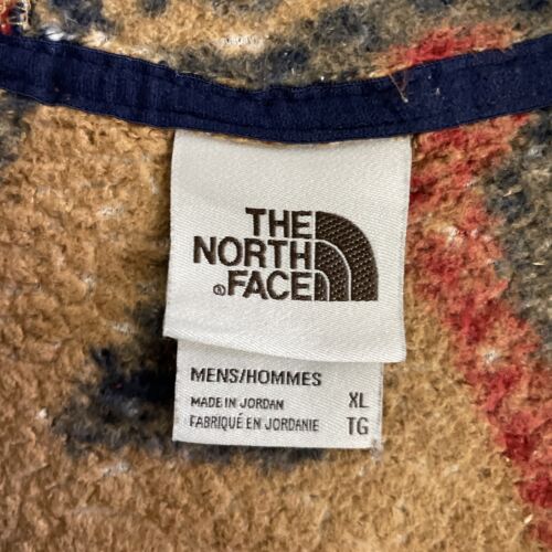 The North Face Pullover Fleece Jacket Size XL Brown Aztec