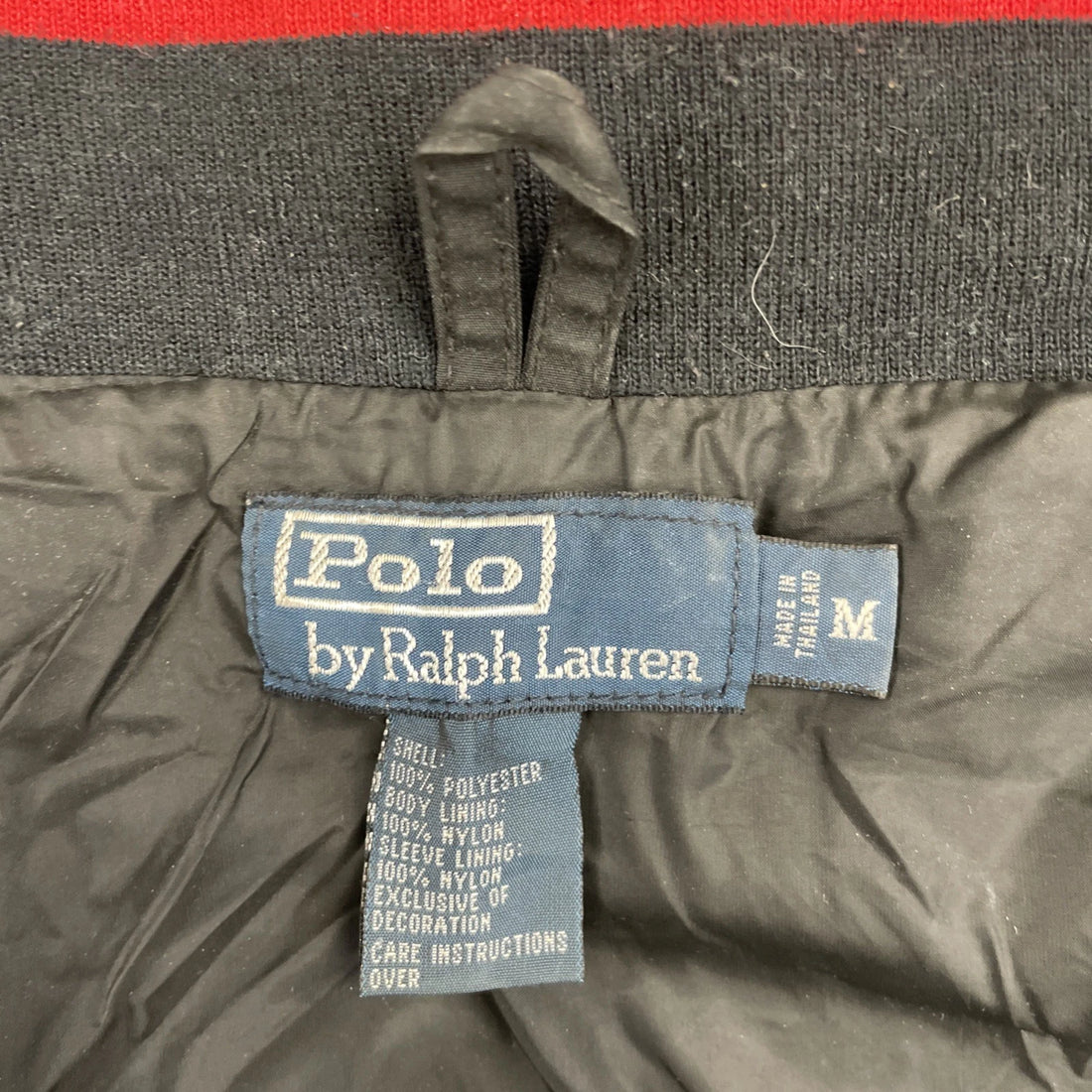 Vintage Polo Ralph Lauren Light Jacket Size Medium Black