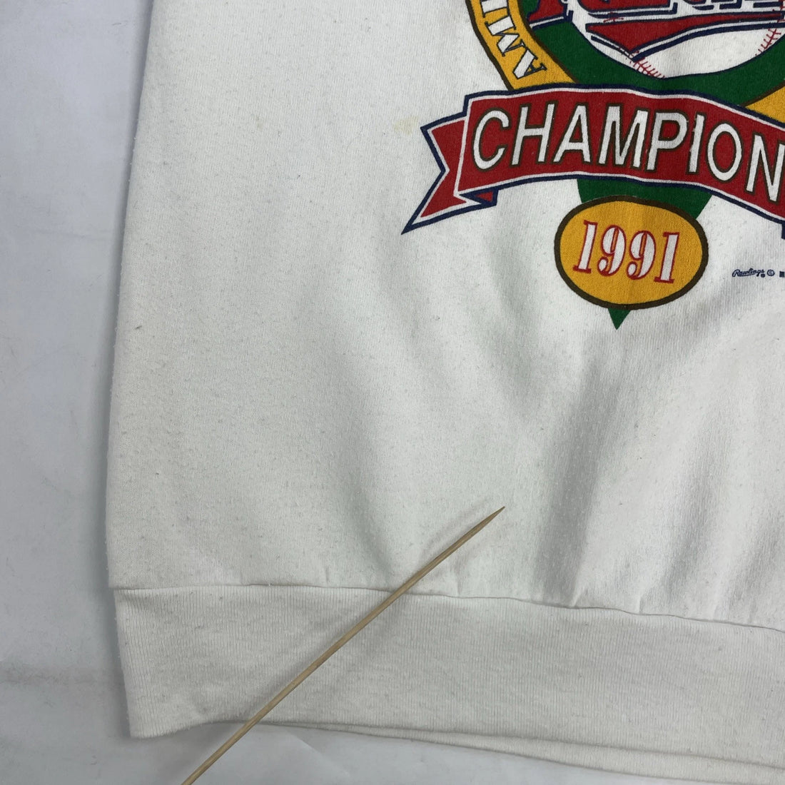 Vintage Minnesota Twins Crewneck Sweatshirt Size Large 1991 90s MLB