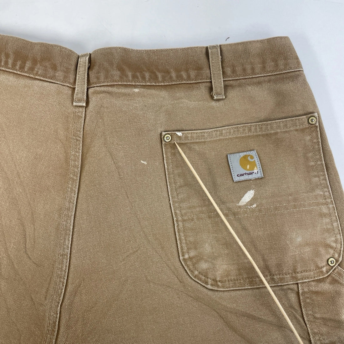 Carhartt Canvas Carpenter Double Knee Work Pants Size 42 X 30 Brown