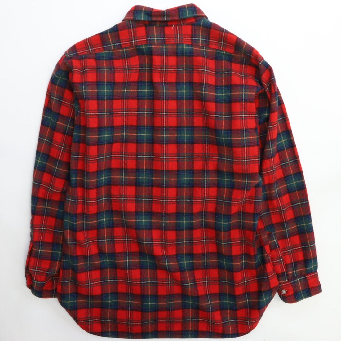 Vintage Pendleton Wool Lodge Button Up Shirt Size Large Red