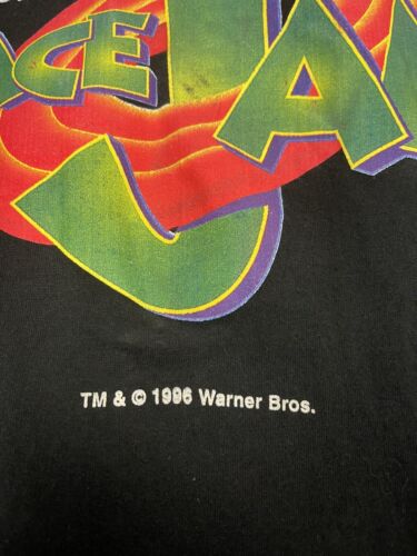 Vintage Space Jam Warner Bros T-Shirt Size XL Movie Promo 1996 90s