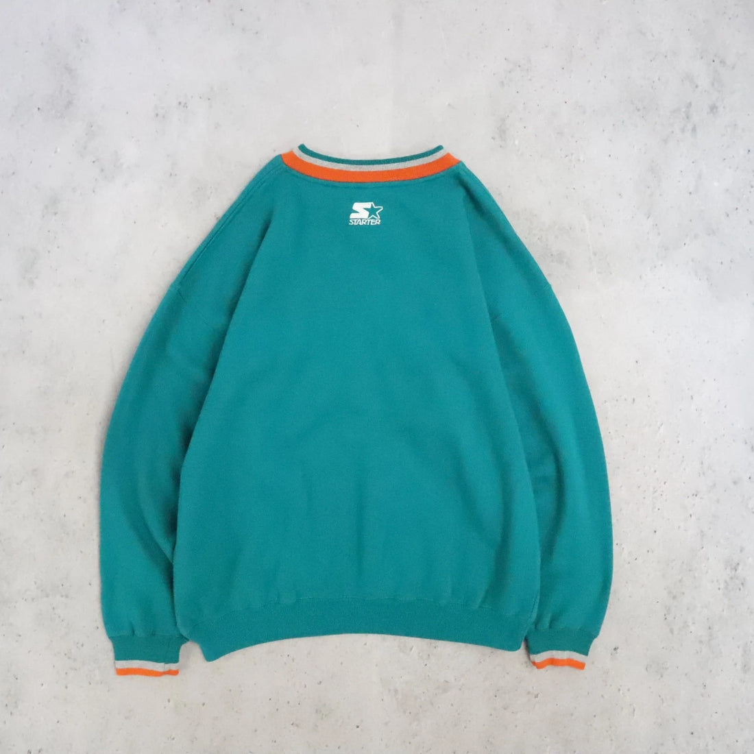 Vintage Miami Dolphins Starter Crewneck Sweatshirt Size Large NFL