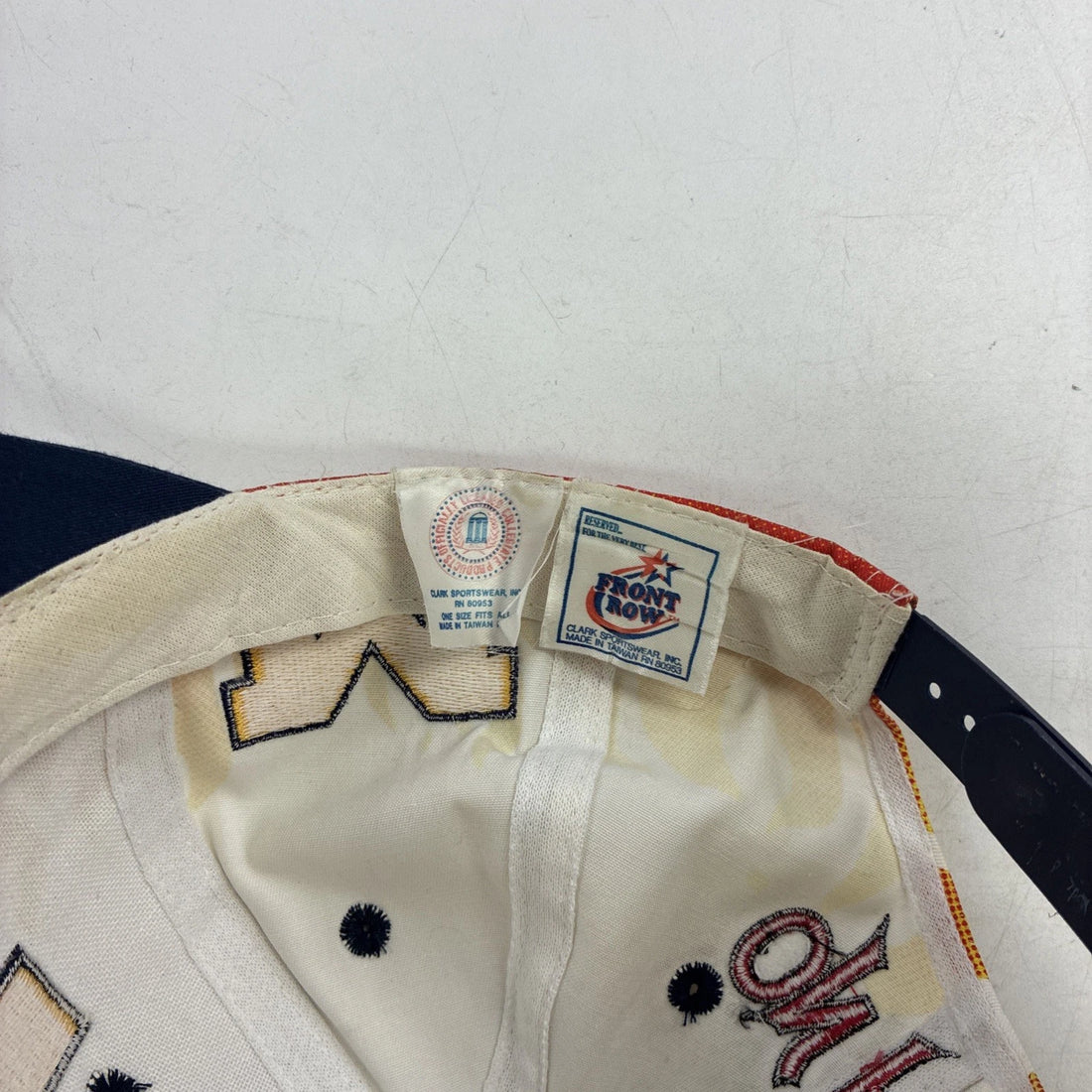Vintage Michigan Wolverines Front Row On Fire Snapback Hat OSFA 90s NCAA