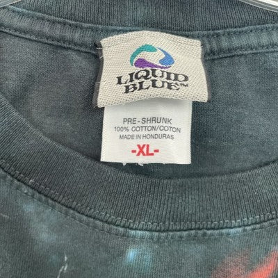 Vintage Jimi Hendrix Liquid Blue Tie Dye T-Shirt Size XL