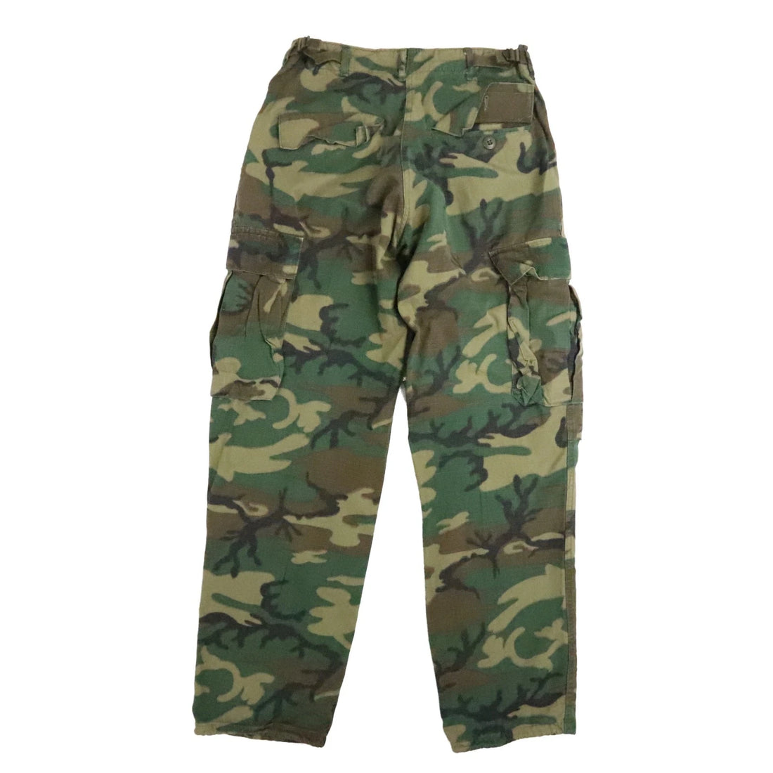 Military Hot Weather Woodland Camo Cargo Utility Trousers Pants Size Small