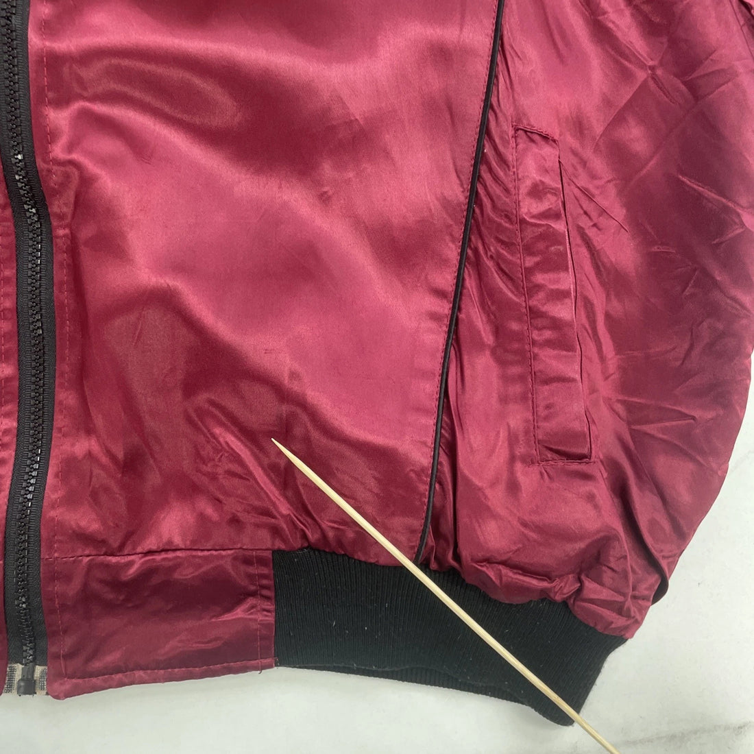 Vintage Treasure Island At The Mirage Satin Bomber Jacket Size 2XL Reversible