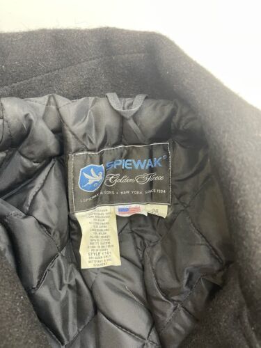 Vintage Spiewak Double Breasted Wool Coat Jacket Size 38 Tall