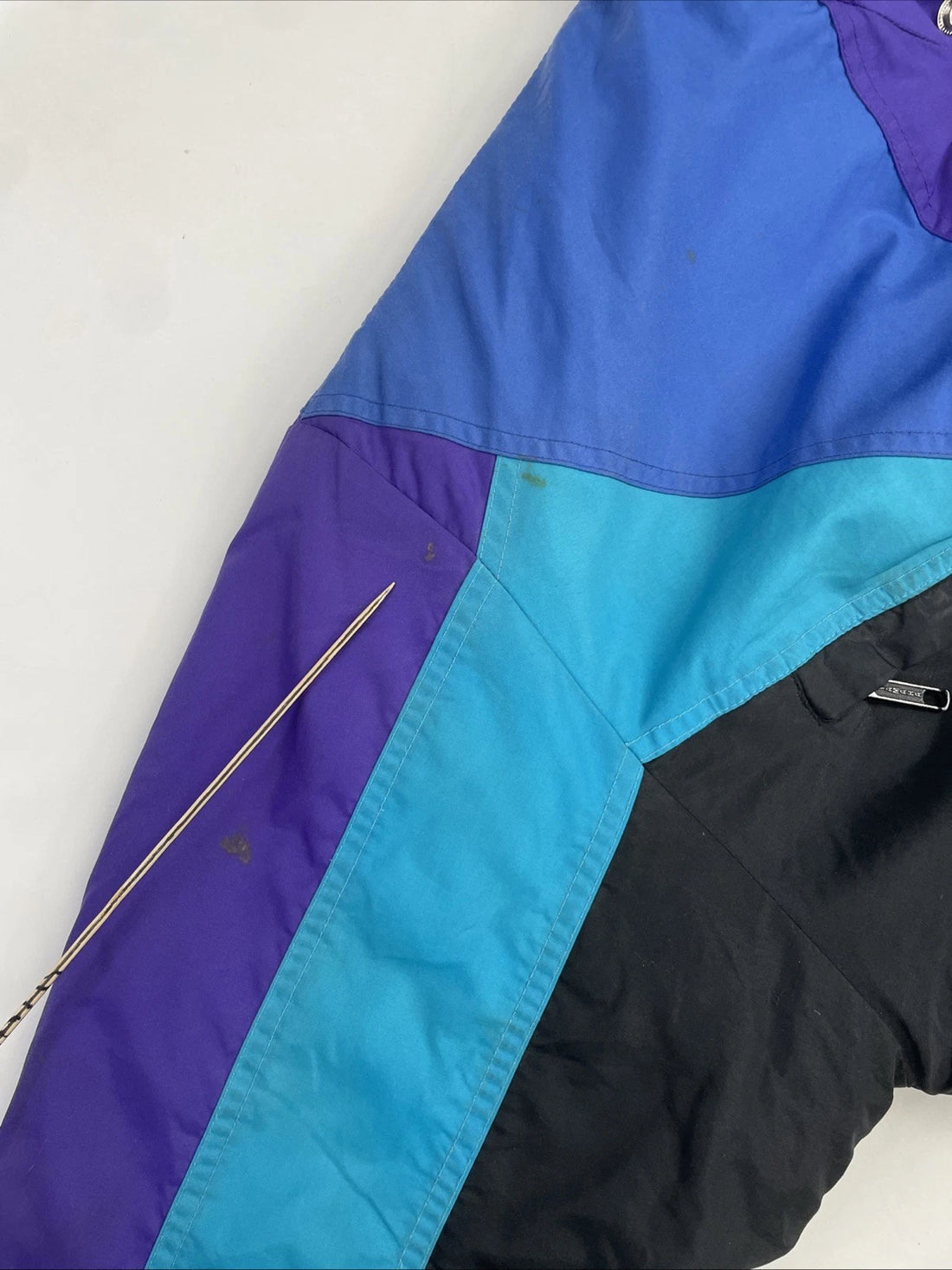 Vintage Yamaha Snowmobile Racing Jacket Size Large Insulated