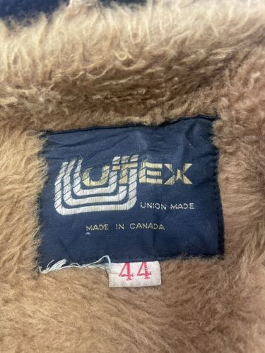 Vintage Utex Wool Coat Jacket Size 44 Lightning Zip Union Made