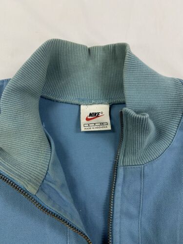 Vintage Nike USA 1/4 Zip Light Jacket Size Small Blue Embroidered Swoosh