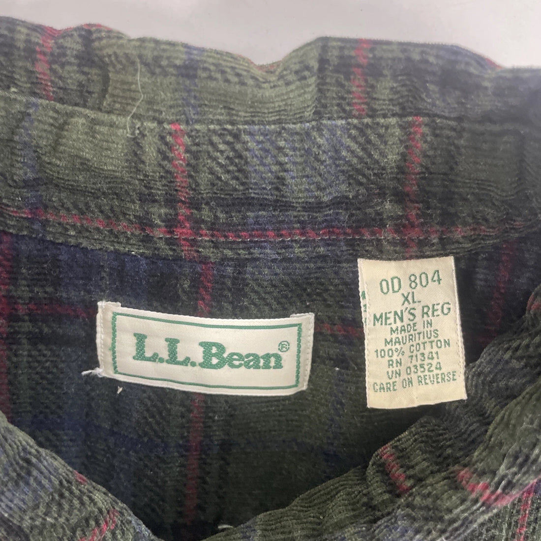 L.L. Bean Button Up Shirt Size XL Plaid