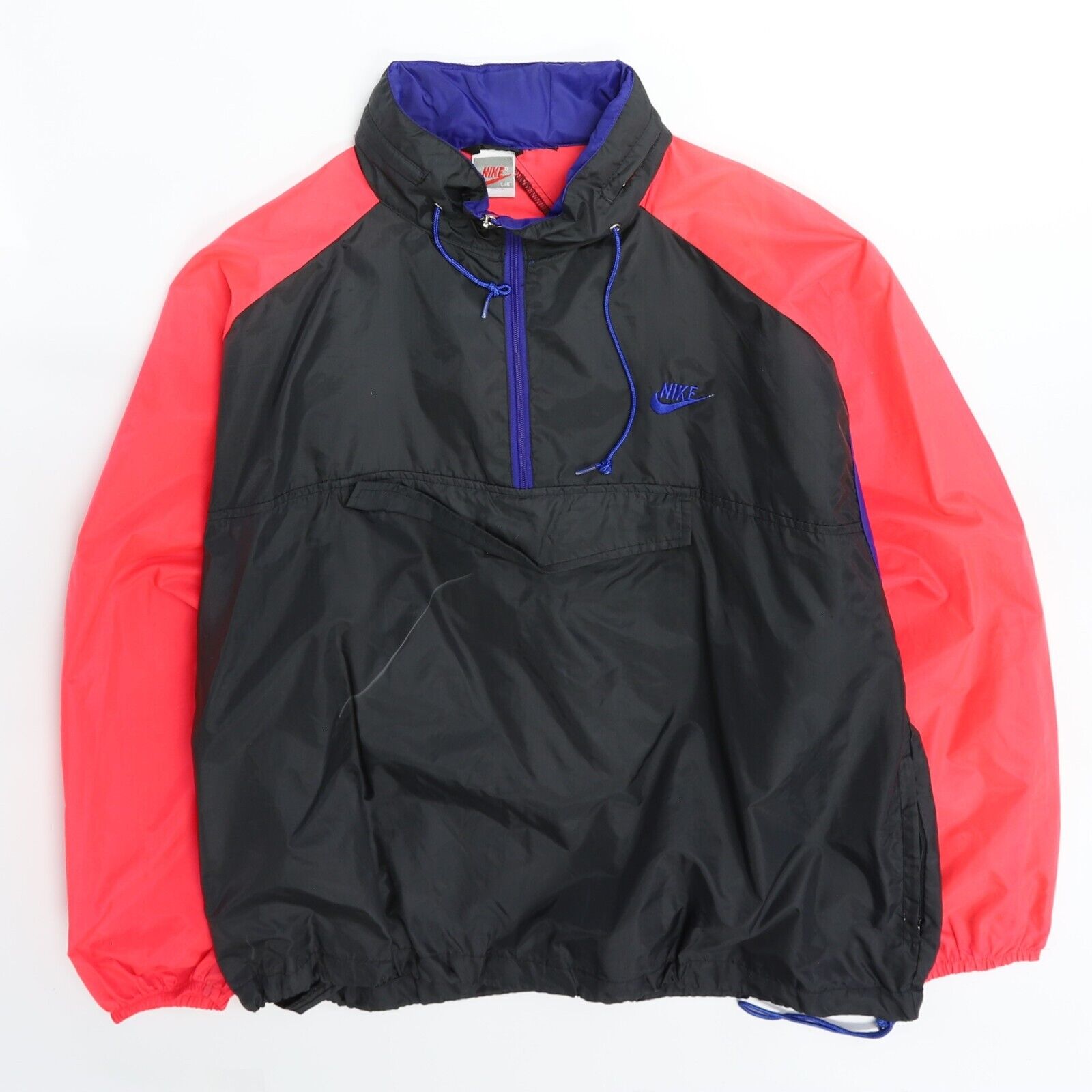 Vintage Nike Pullover Windbreaker Light Jacket Size Large 90s Throwback Vault