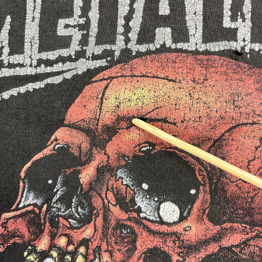 Vintage Metallica Madly In Anger Pushead 2004 T-Shirt Large Thrashed Distressed