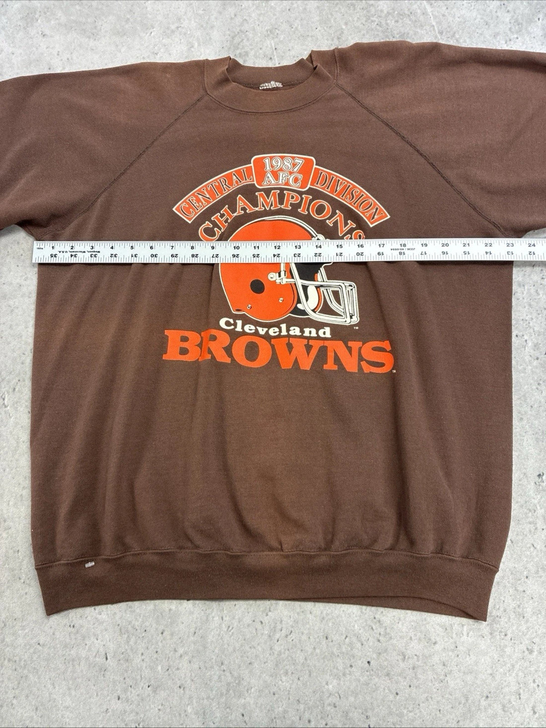 Vintage Cleveland Browns Crewneck Sweatshirt Size Large 80s NFL
