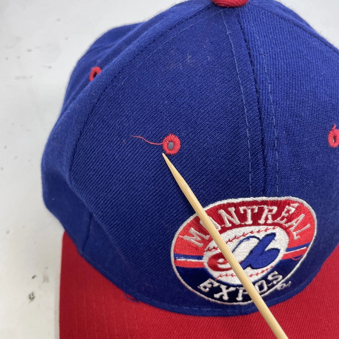 Vintage Montreal Expos Wool Starter Snapback Hat Cap OSFA 90s MLB