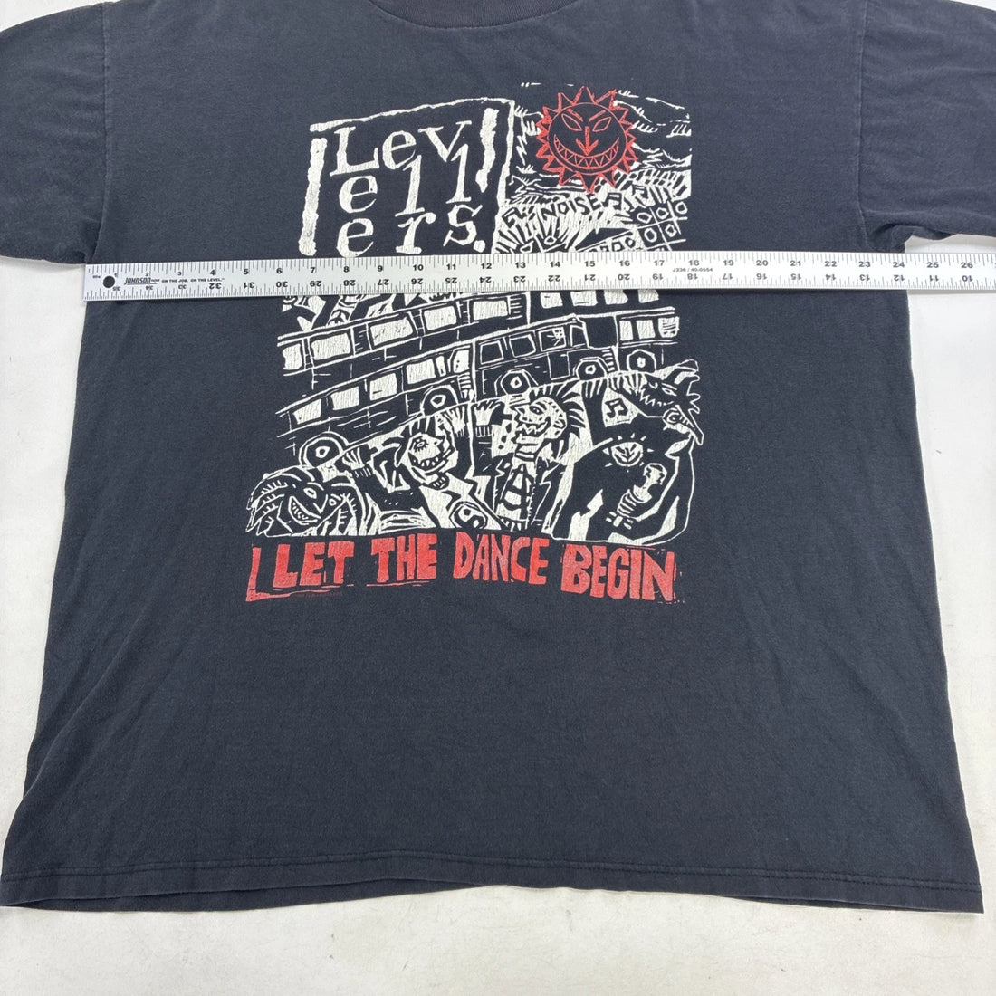 Vintage Levellers Brockum Band T-Shirt Size XL 1993 90s