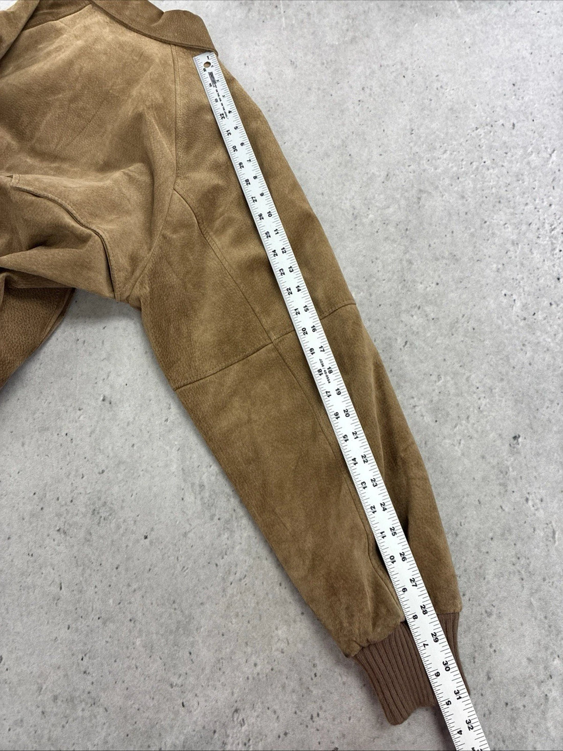 Vintage Brazil Leather Suede Bomber Jacket Size 42