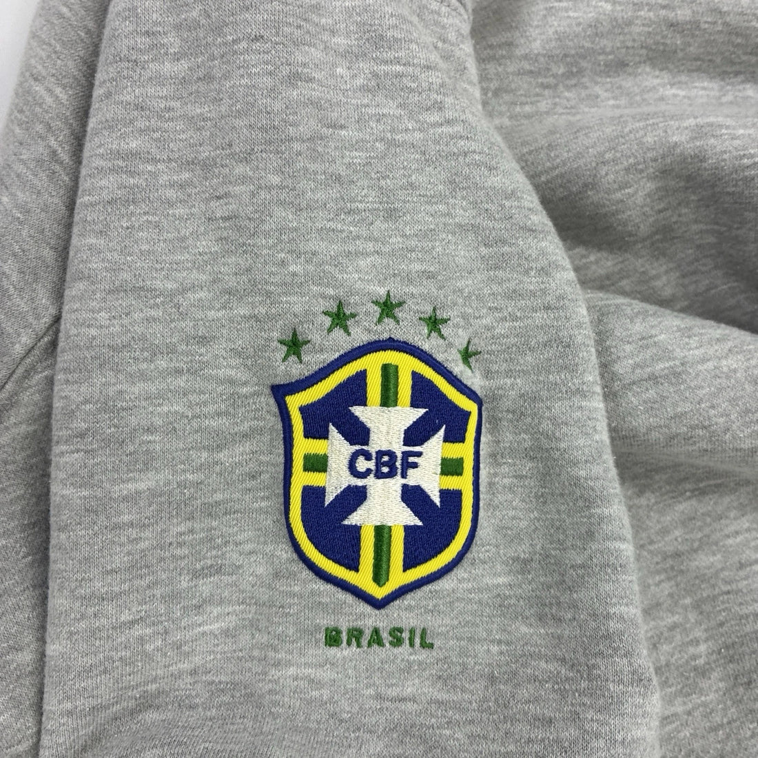 Vintage Brasil Nike Middle Swoosh Sweatshirt Hoodie Size Medium