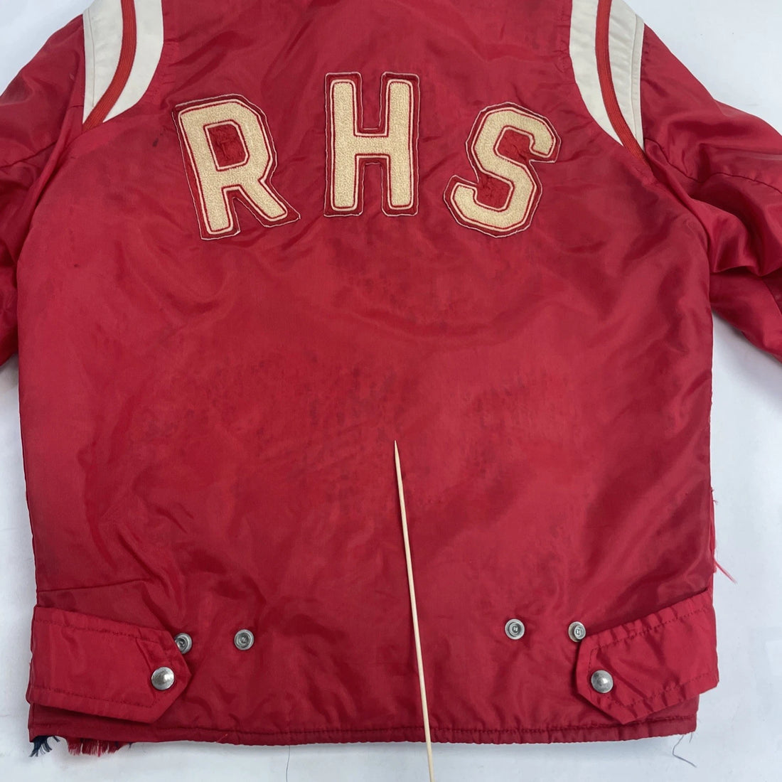 Vintage RHS Harv-al Bomber Jacket Size 36 Red