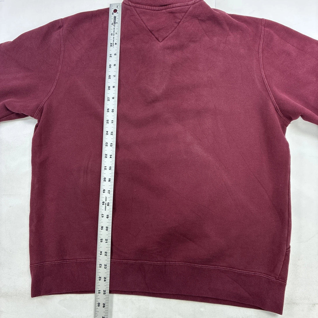 Tommy Hilfiger 1/4 Zip Pullover Sweater Size Small Red