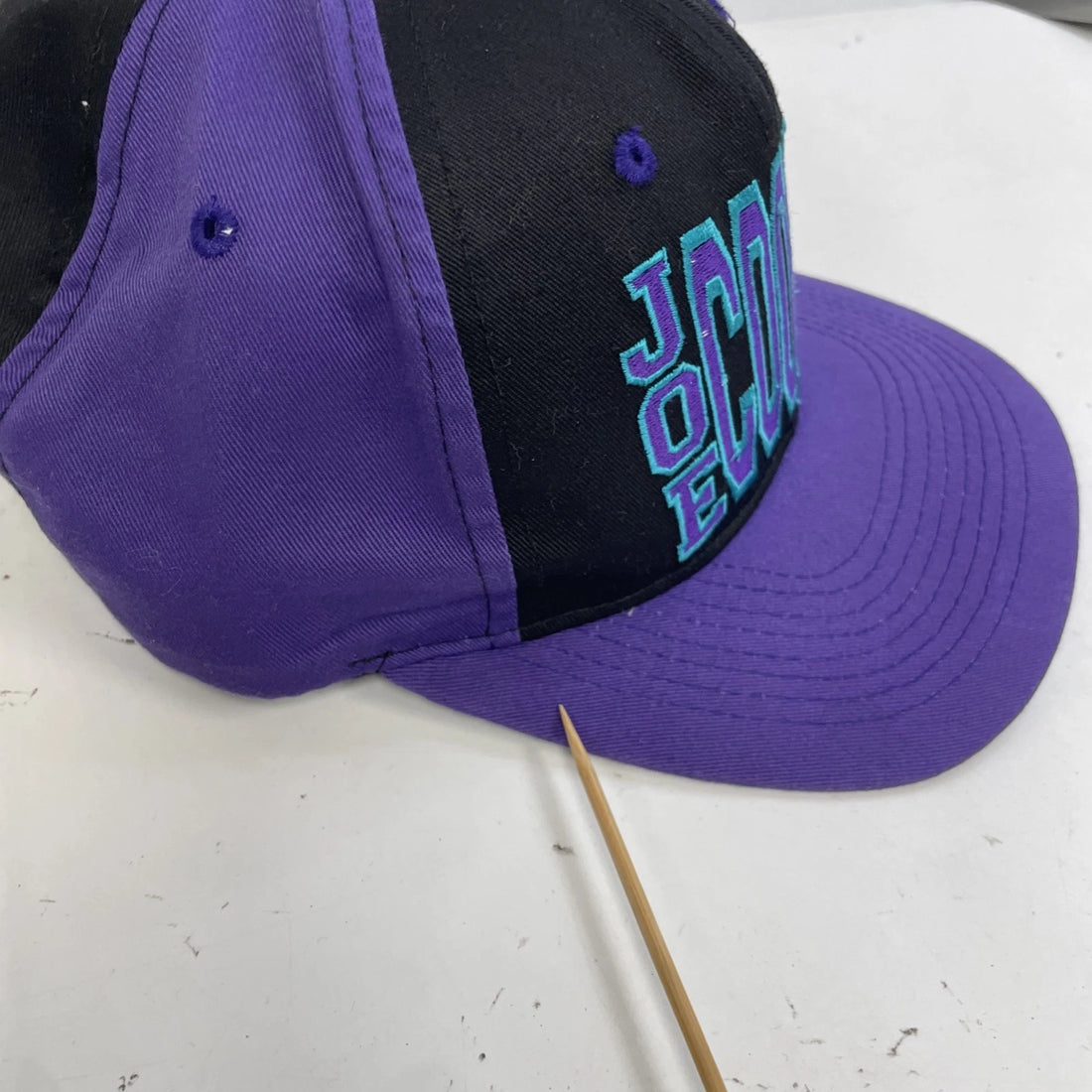 Vintage Joe Cool Peanuts Blockhead Snapback Hat Cap OSFA 90s