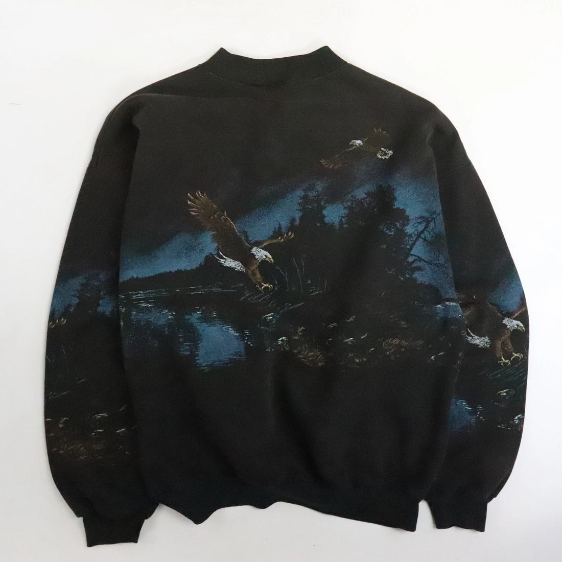 Vintage Eagle Art Unlimited Sweatshirt Size XL Nature All Over Print