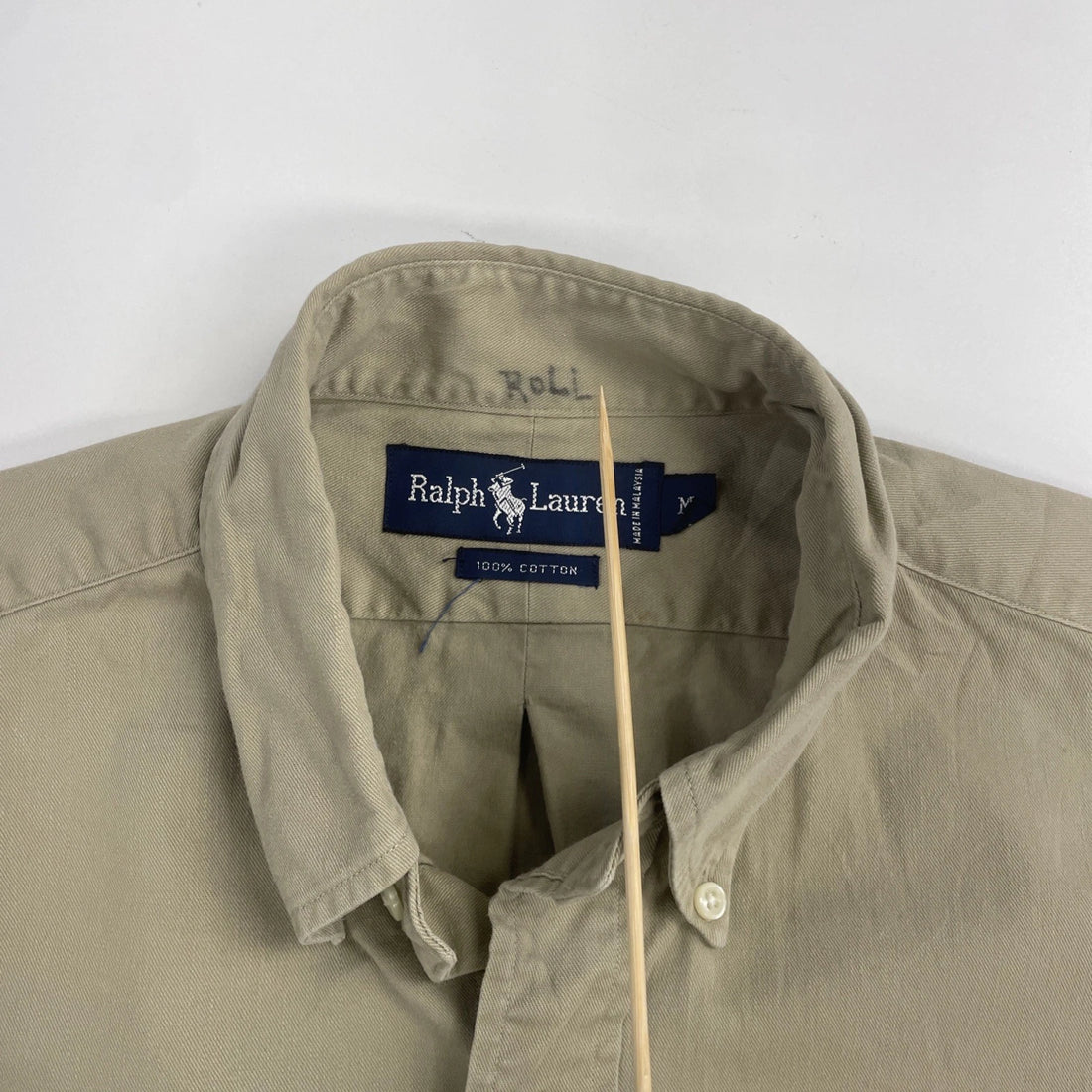 Ralph Lauren Button Up Shirt Size Medium Brown
