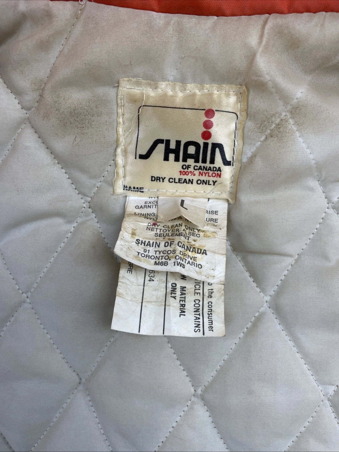 Vintage BC Lions Bomber Jacket Size Large CFL