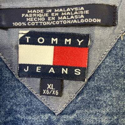 Vintage Tommy Jeans Denim Button Up Shirt Size XL