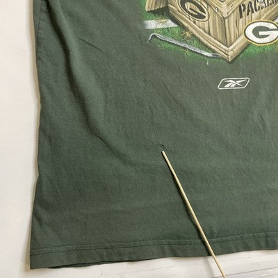 Vintage Green Bay Packers Reebok T-Shirt Size Large NFL
