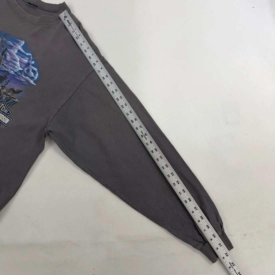 Vintage Harley Davidson Wolf Eagle Long Sleeve T-Shirt Size Large 1997 90s