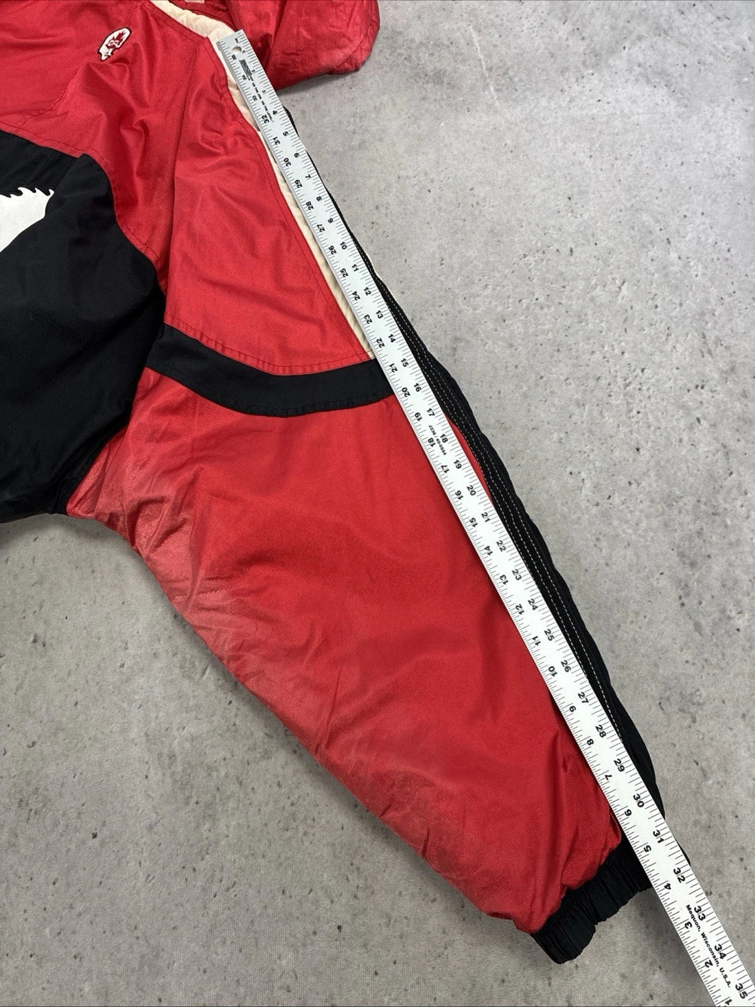 Vintage Calgary Stampeders Starter Puffer Jacket Size XL CFL