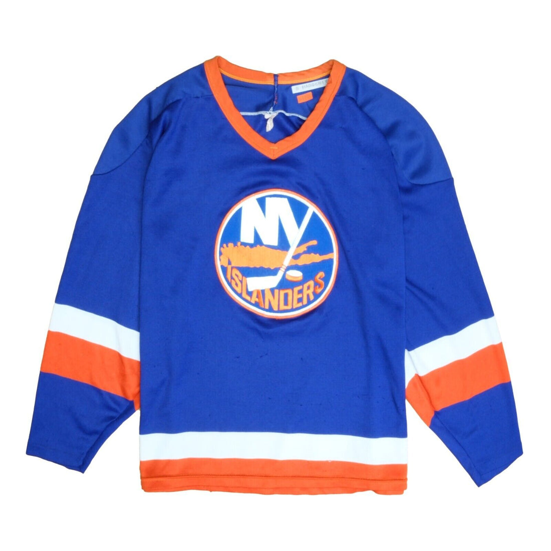 Vintage New York Islanders CCM Maska Jersey Size Large Blue NHL